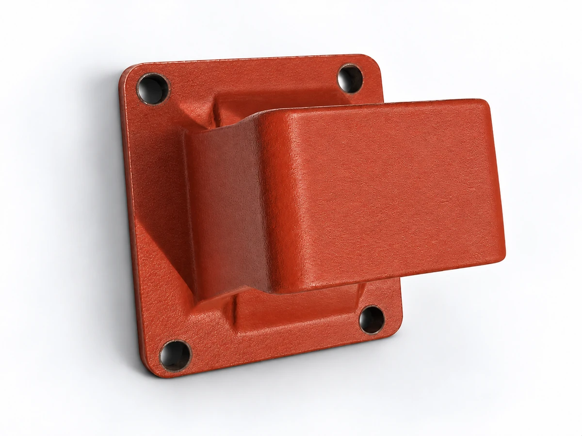 Wontide cast steel leaf spring seat with machined features